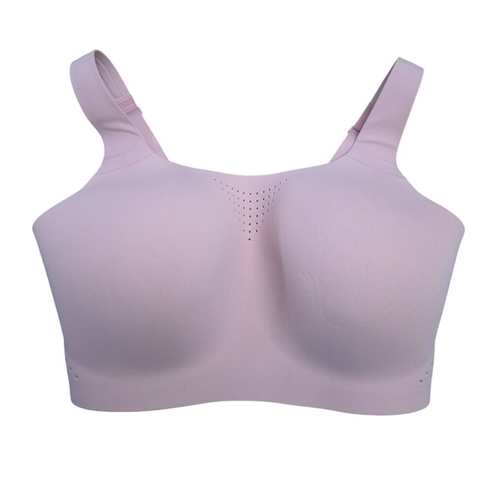 Victoria's Secret Wireless Light Pink Bra 36DDD F Perforated Adjustable Straps